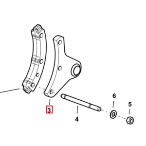 STAFFA SX LH BRACKET SUPPL. CYL. Cod. 0.047.5815.3 SDF