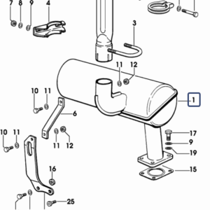 SILENZIATORE DI SCARICO Cod. 0.007.6542.3/30 SDF